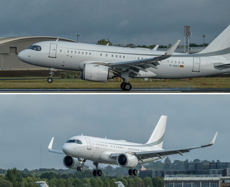 Our Private Jet Charter Airbus ACJ319neo Returning to the UK Yesterday