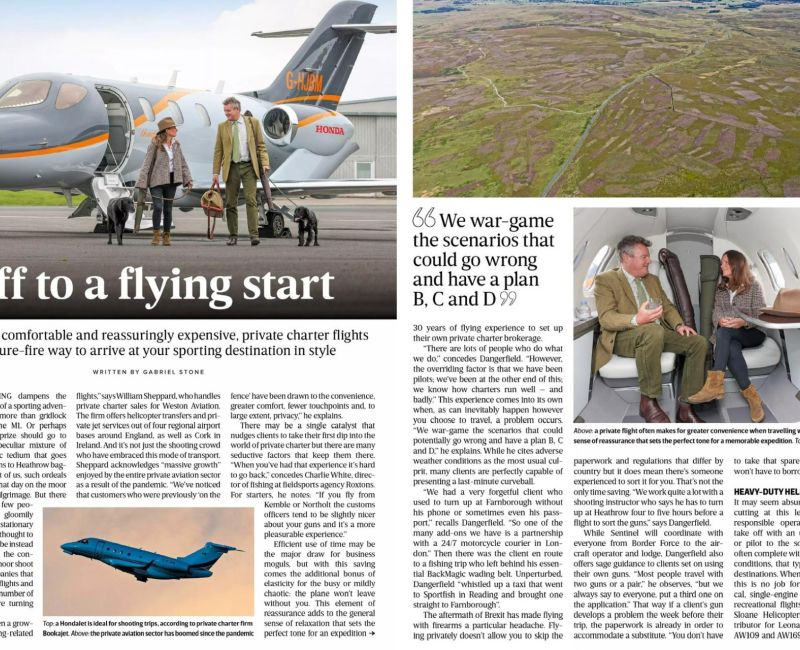 Sentinel Aviation interviewed by The Field Magazine